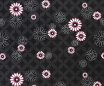 2528 BLACK HAZY FLOWER